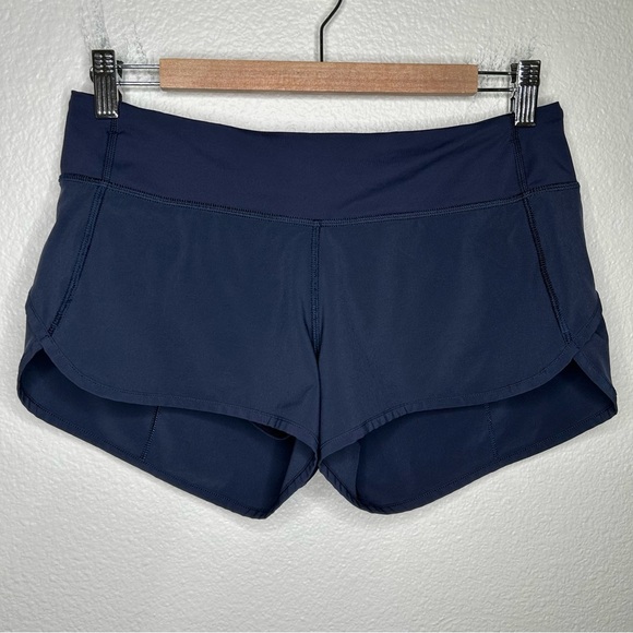 Lululemon Speed Short (4-way Stretch 2.5") navy blue 6 - Picture 1 of 10